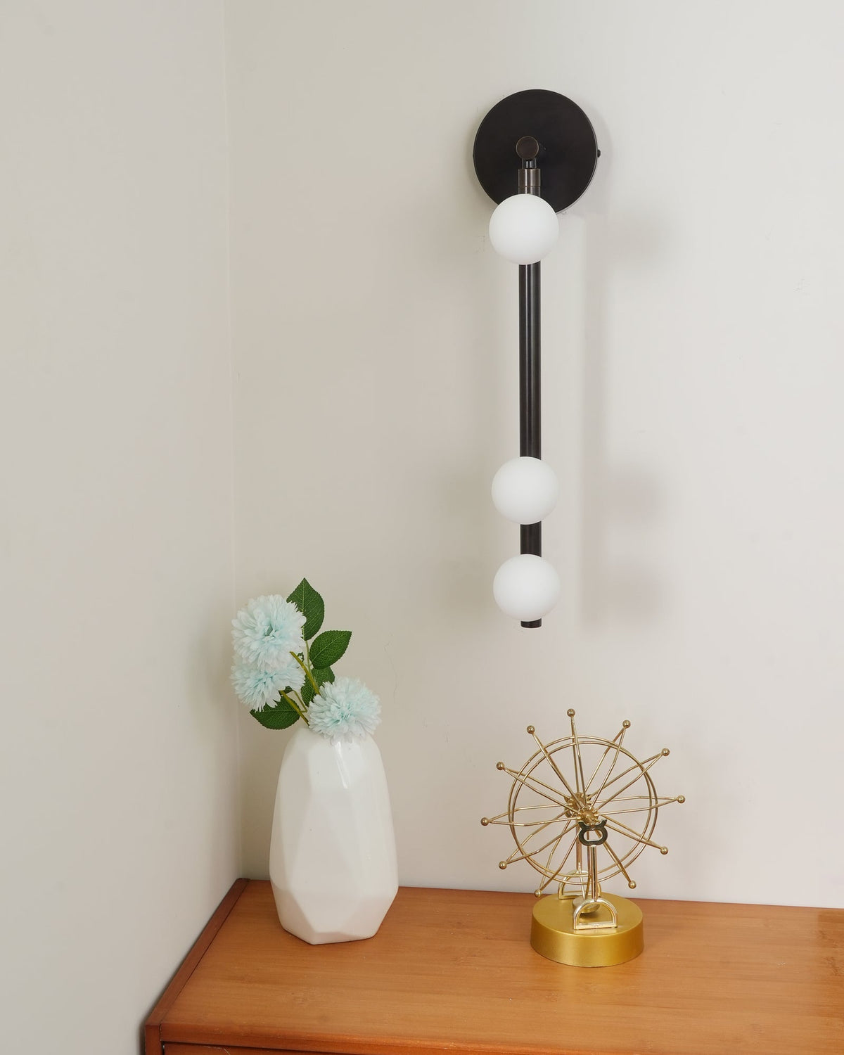 Brass Glass Tube Plug-in Wall Lamp - view 73