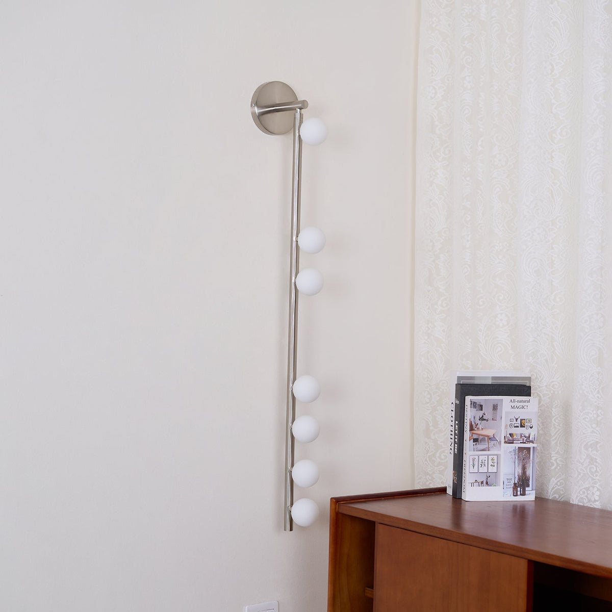 Brass Glass Tube Plug-in Wall Lamp - view 82