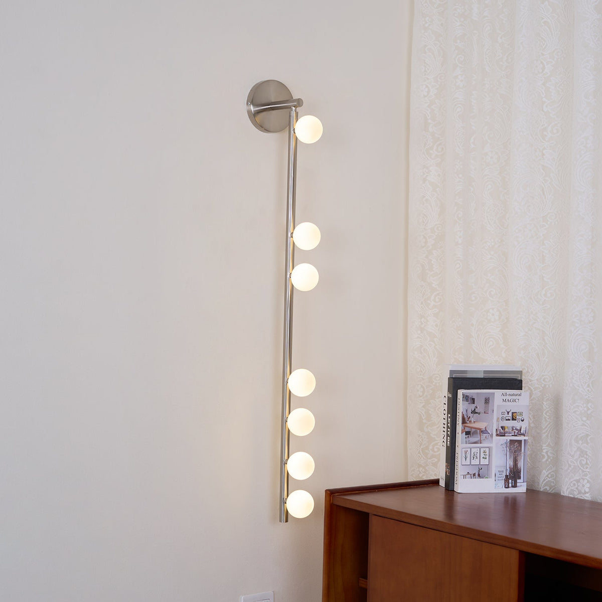 Brass Glass Tube Plug-in Wall Lamp - view 21