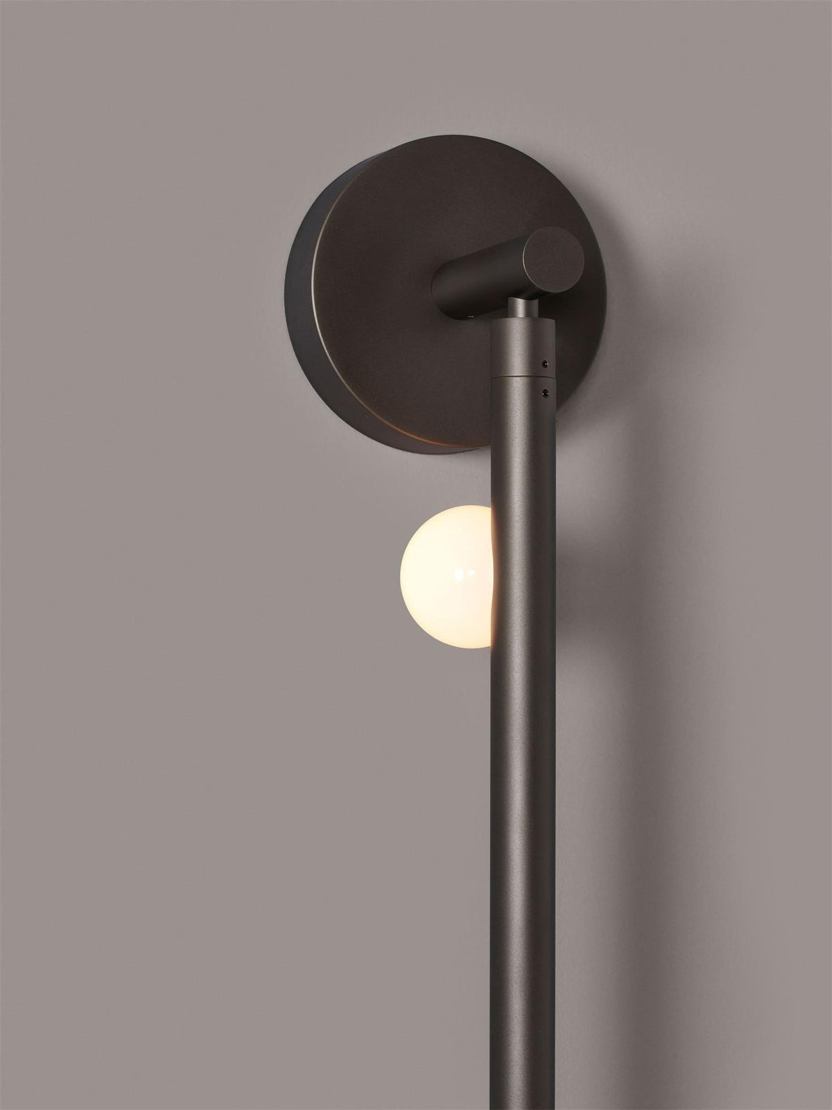 Brass Glass Tube Plug-in Wall Lamp - view 48