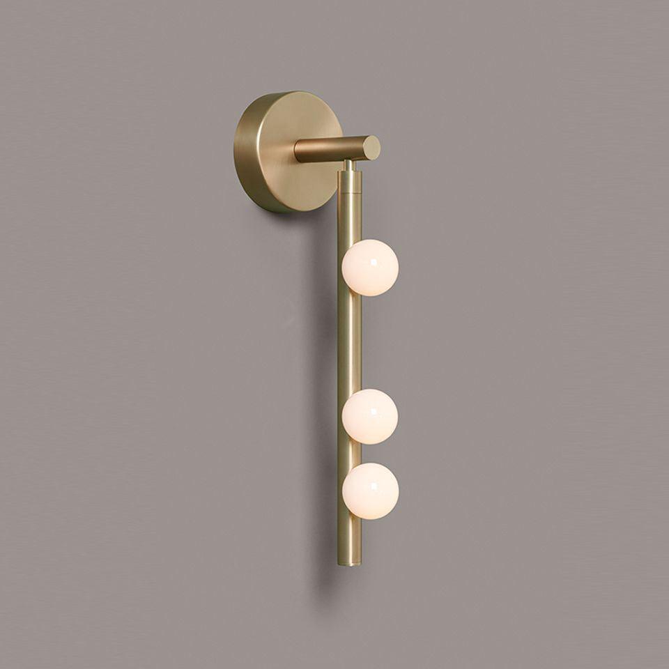 Brass Glass Tube Plug-in Wall Lamp - view 28