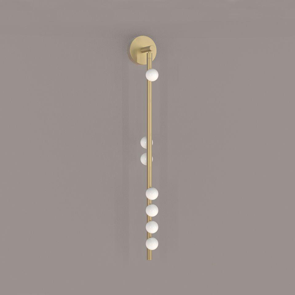 Brass Glass Tube Plug-in Wall Lamp - view 33