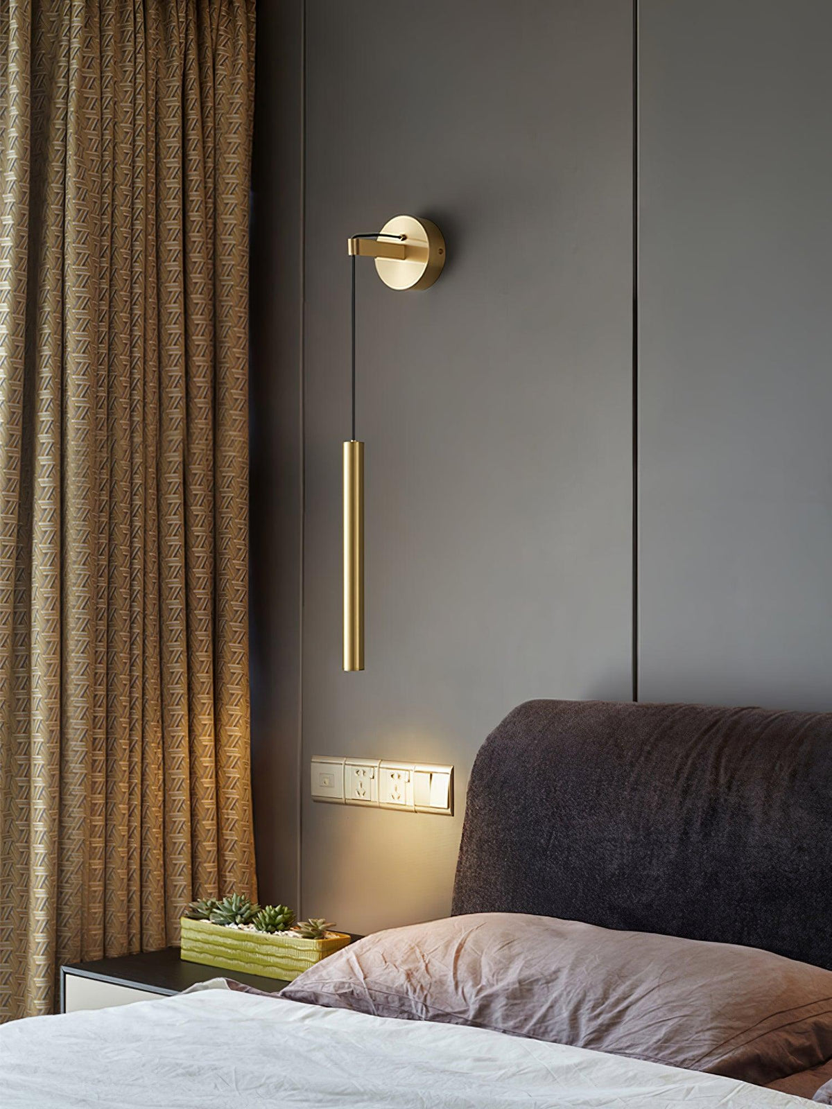 Brass Line Wall Light - view 10