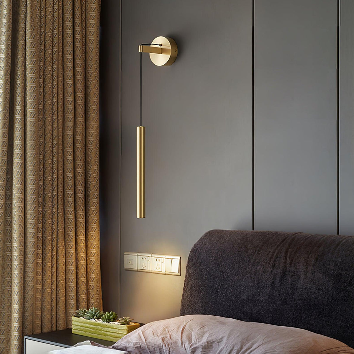Brass Line Wall Light - view 2