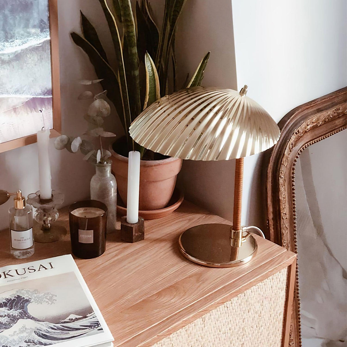 Brass Shell Table Lamp - view 14