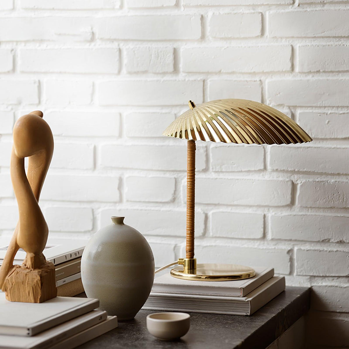 Brass Shell Table Lamp - view 18
