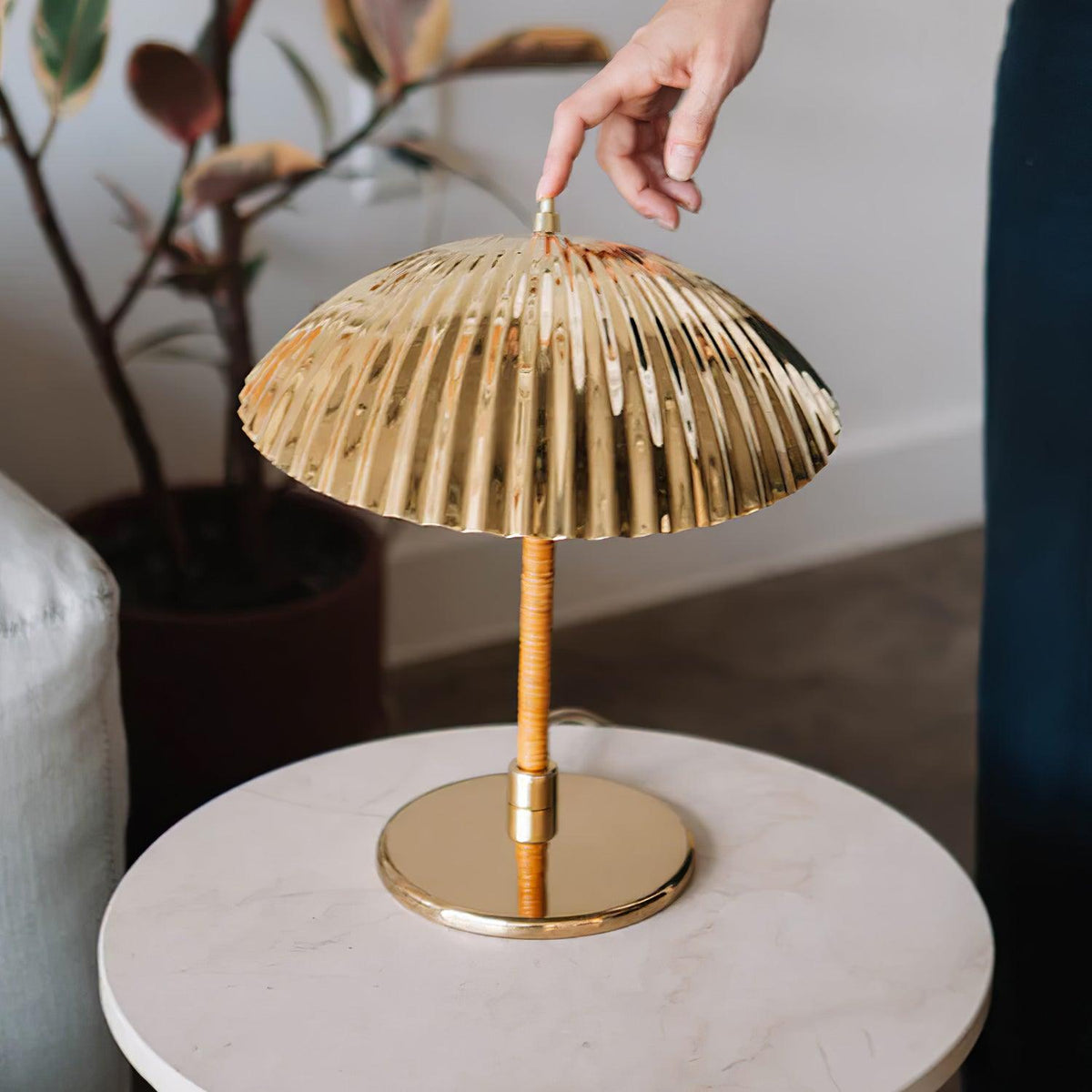 Brass Shell Table Lamp - view 21