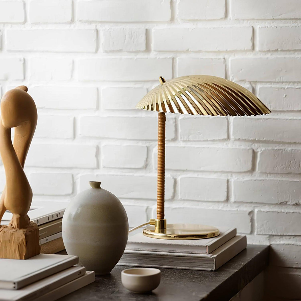 Brass Shell Table Lamp - view 22