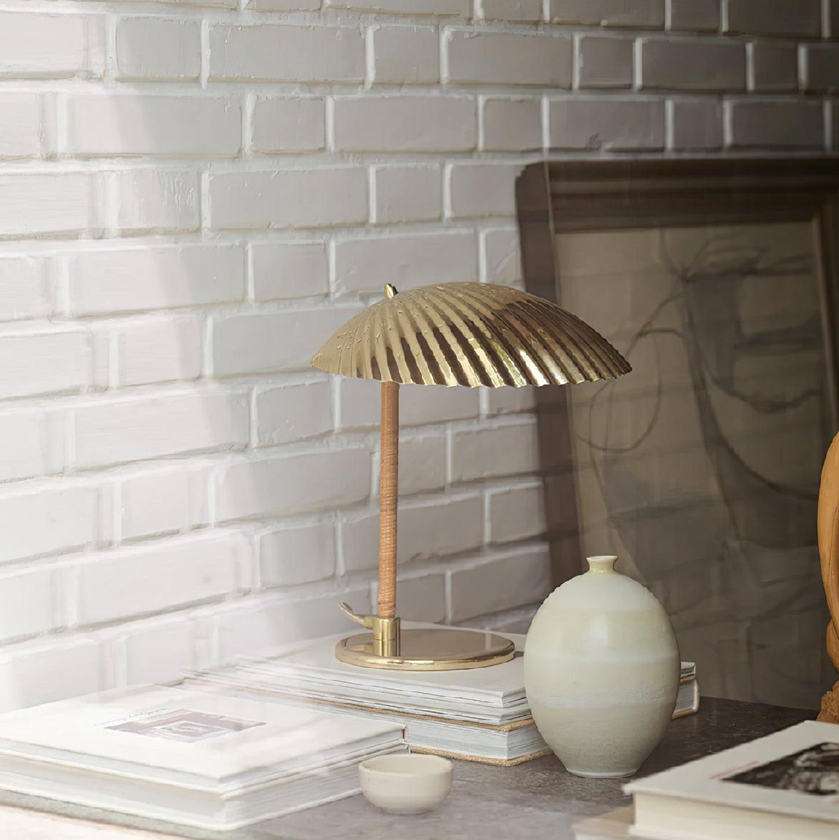 Brass Shell Table Lamp - view 25