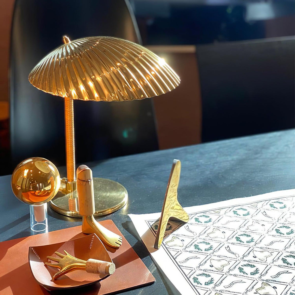 Brass Shell Table Lamp - view 30