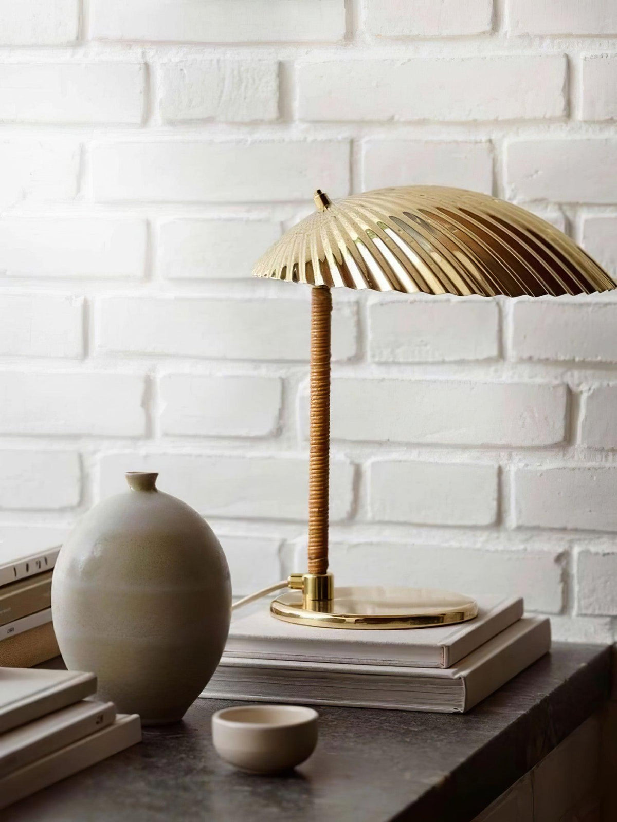 Brass Shell Table Lamp - view 8