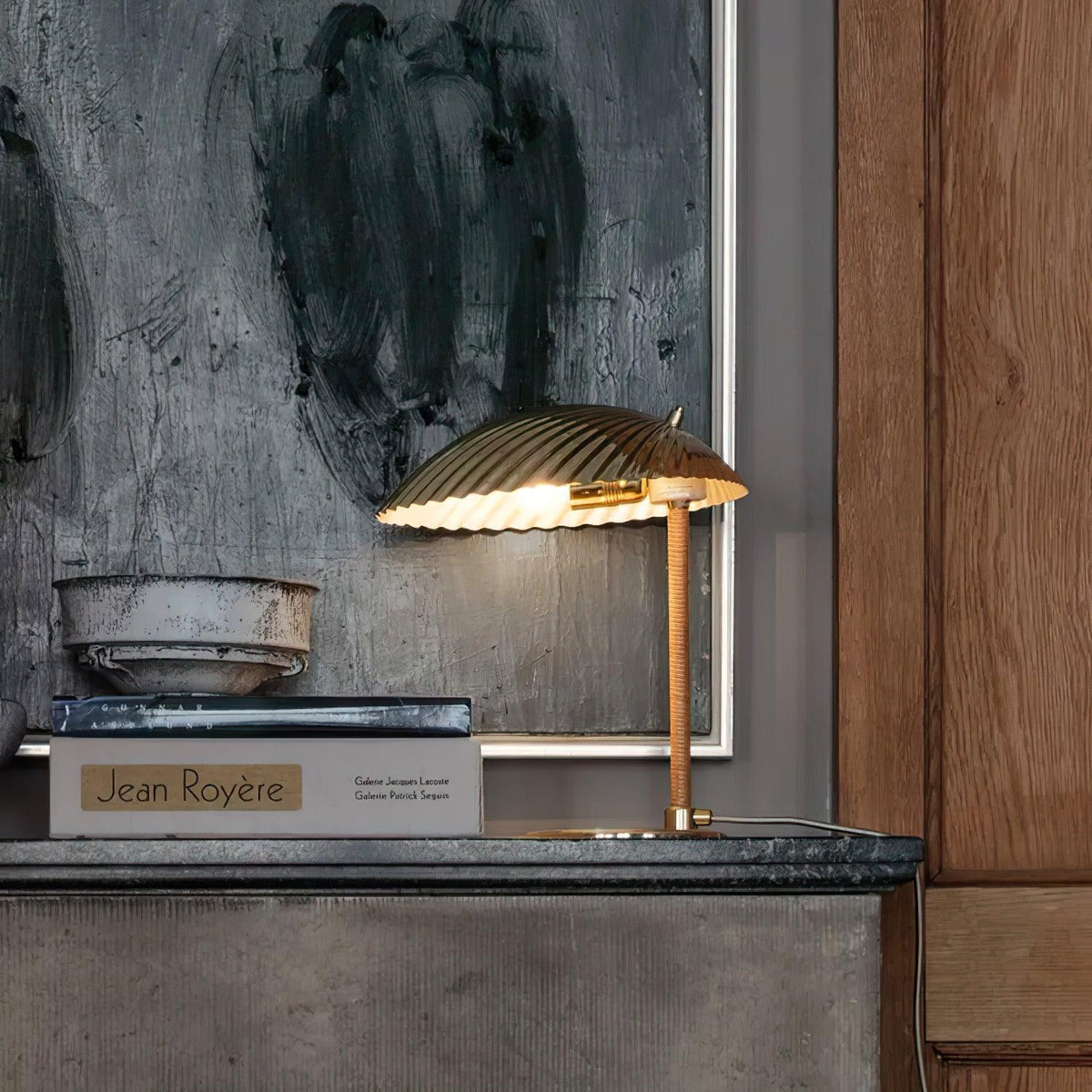 Brass Shell Table Lamp - view 5