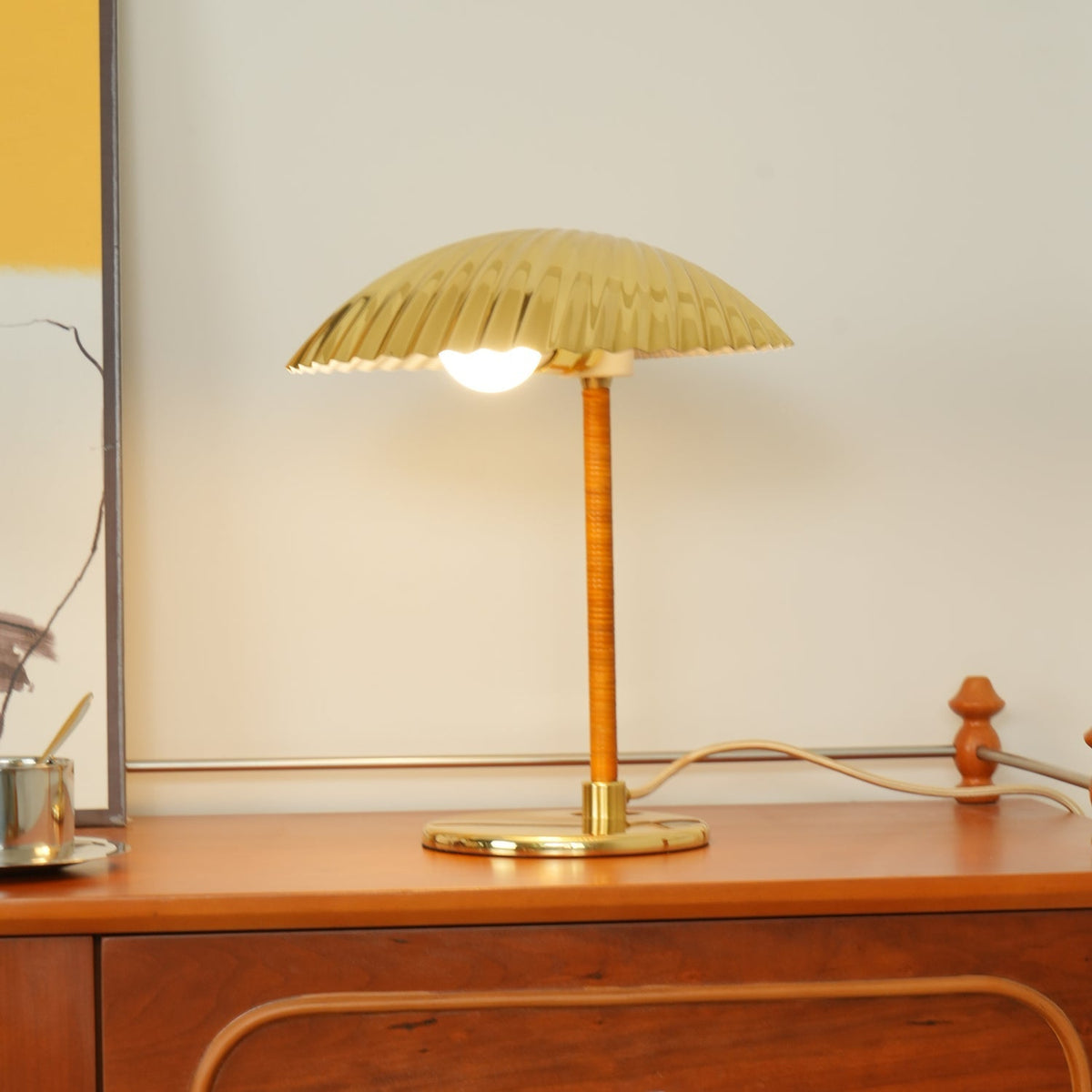 Brass Shell Table Lamp - view 3