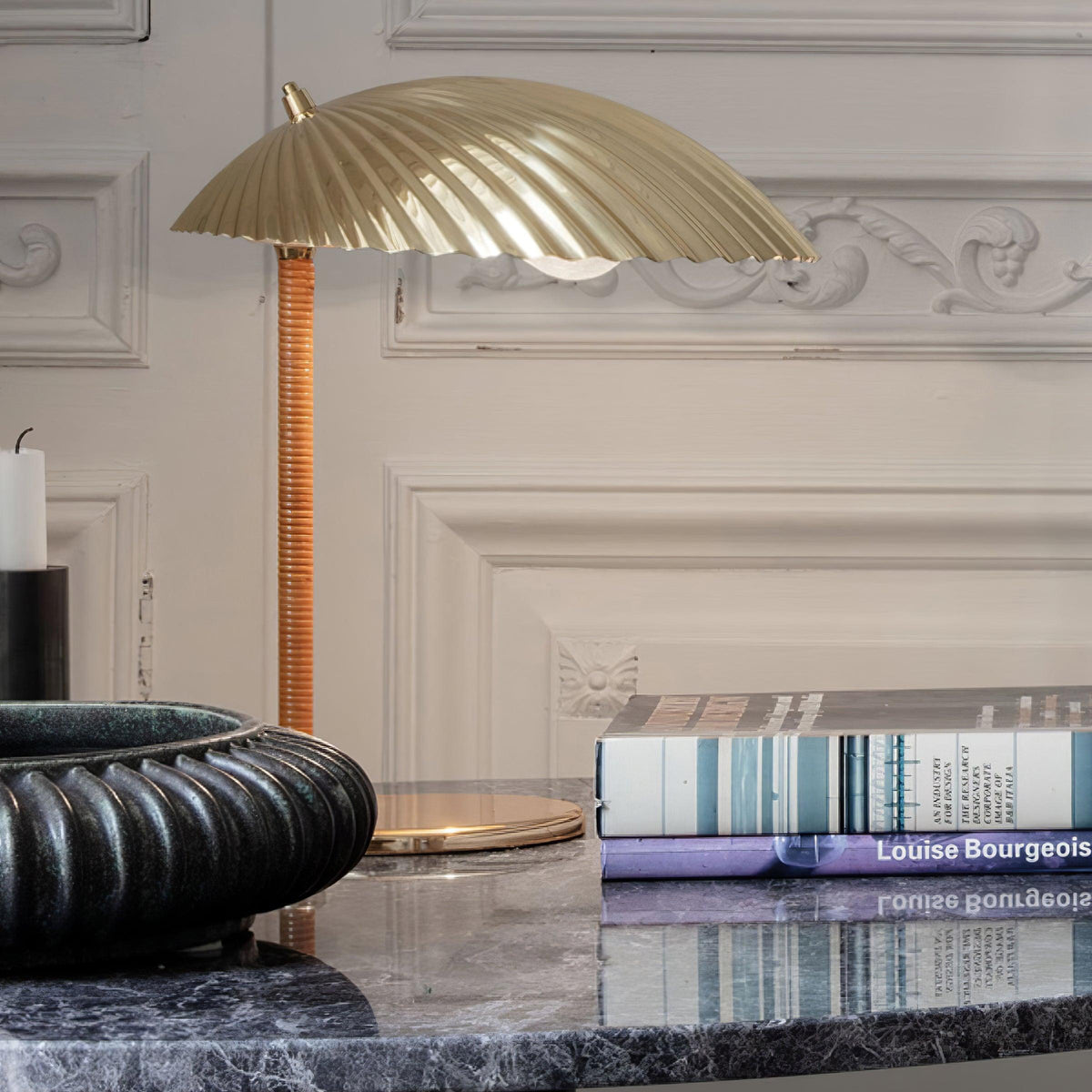 Brass Shell Table Lamp - view 6