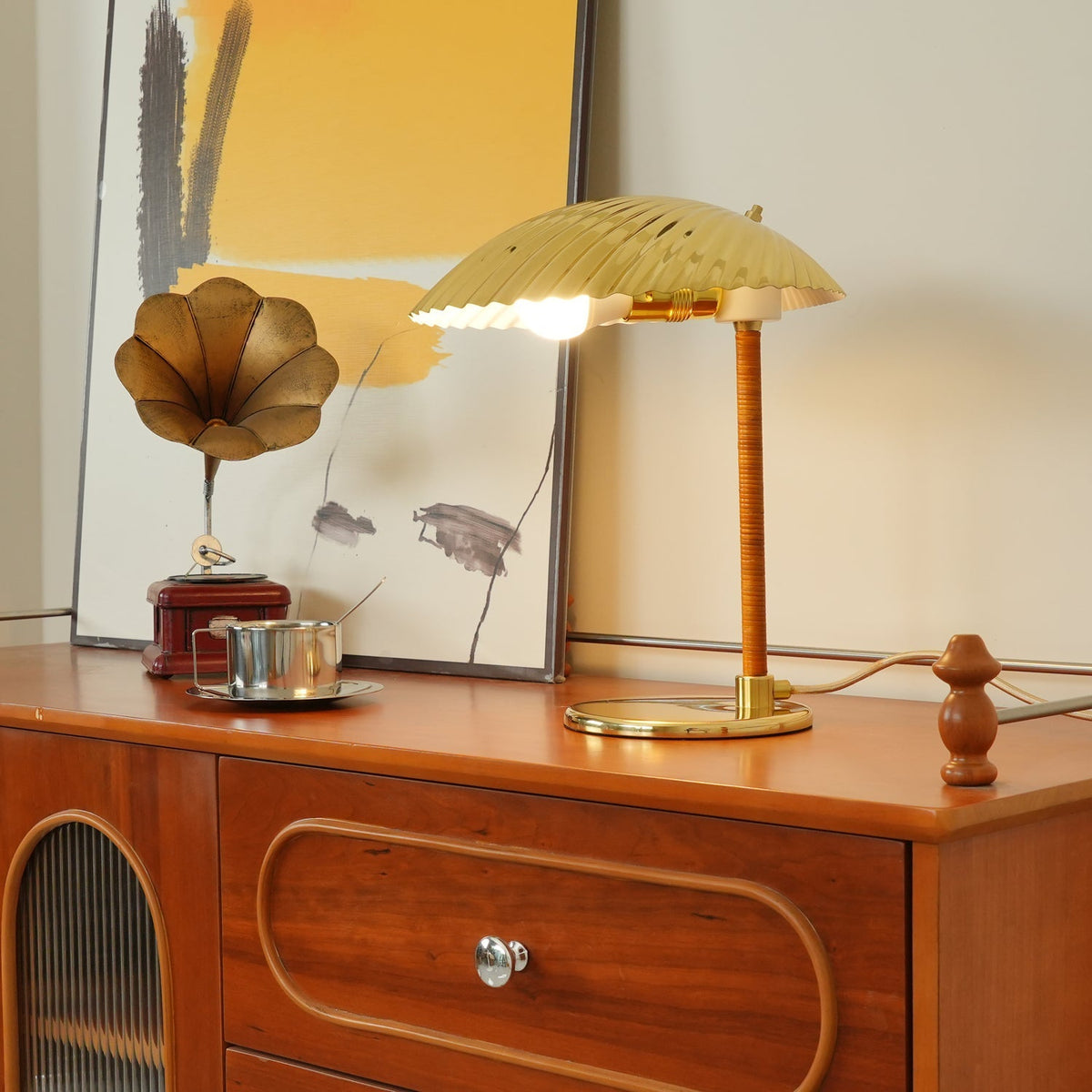 Brass Shell Table Lamp - view 2