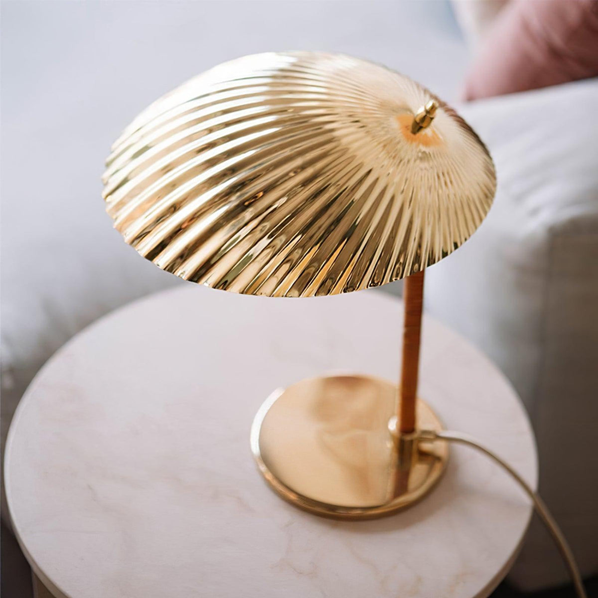 Brass Shell Table Lamp - view 12