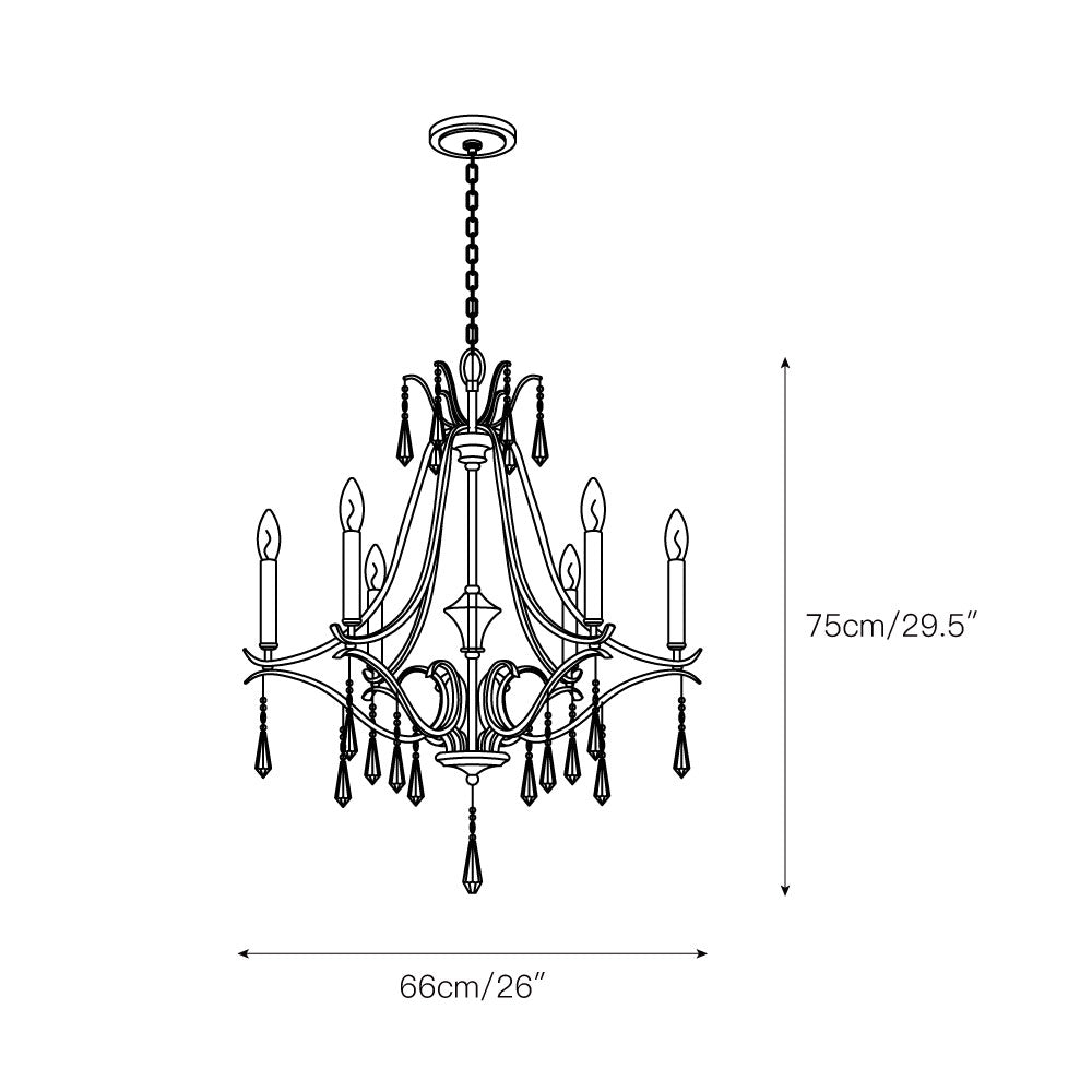 Brio Crystal Chandelier - view 4
