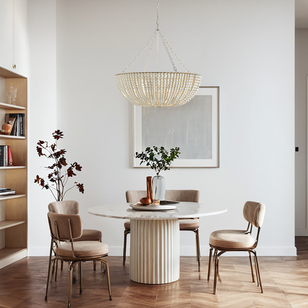 Lana Wood Beaded Chandelier - view 6