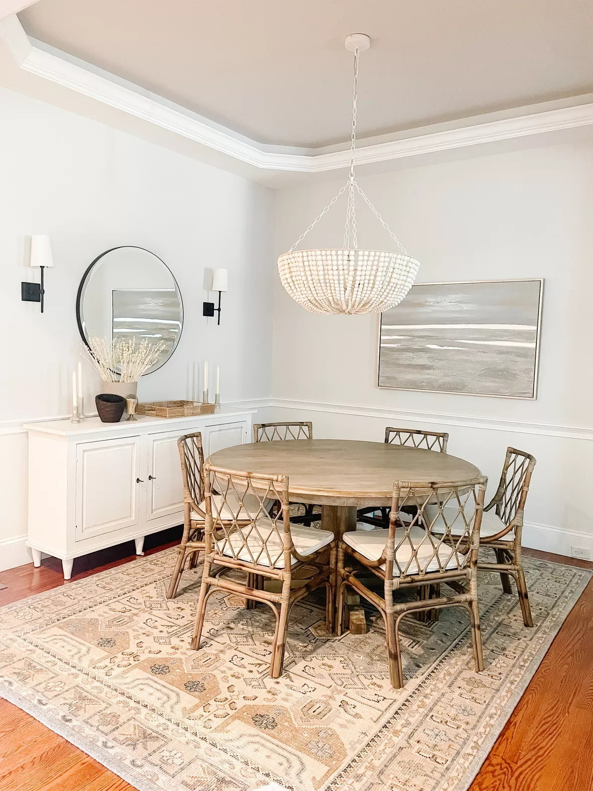 Lana Wood Beaded Chandelier - view 4