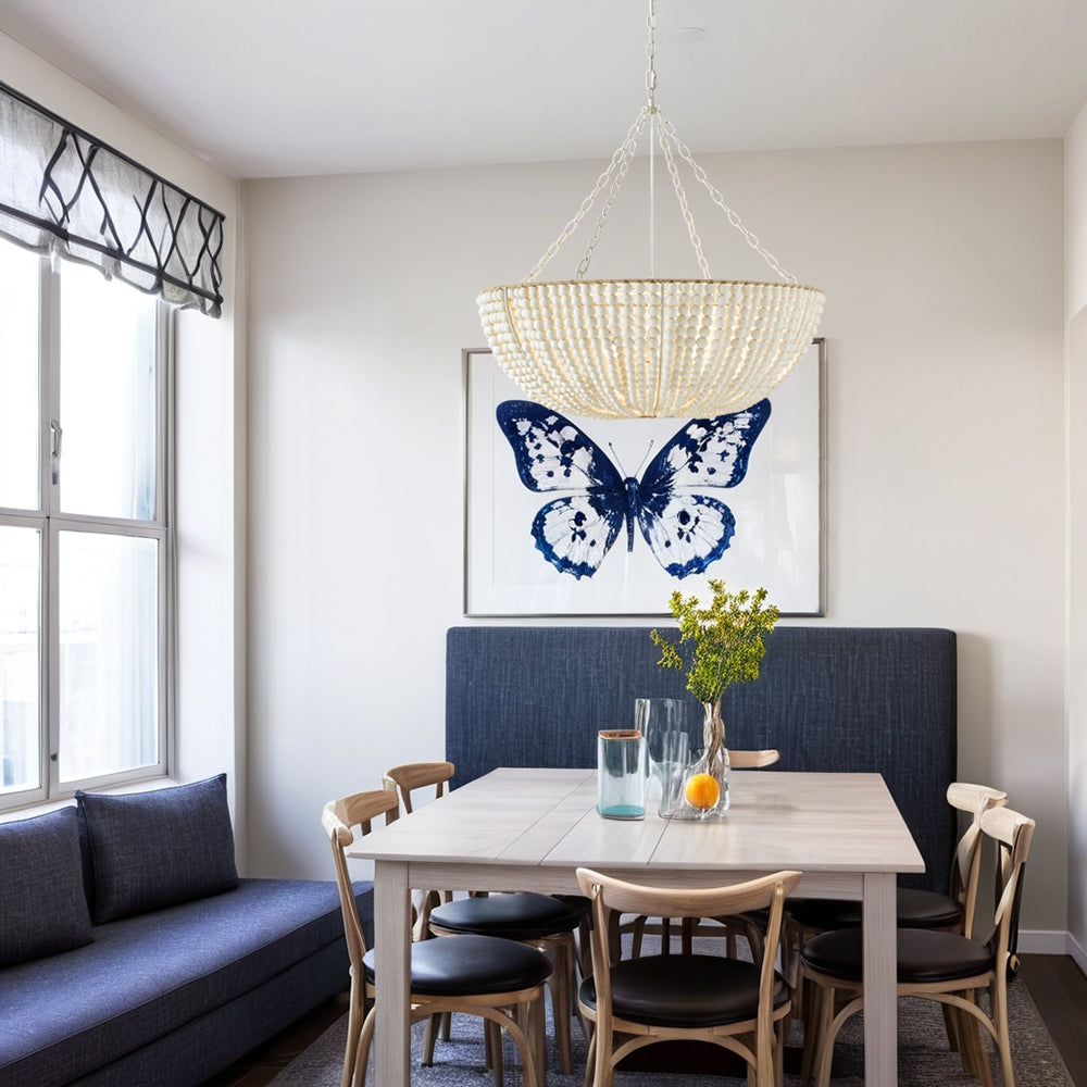 Lana Wood Beaded Chandelier - view 10