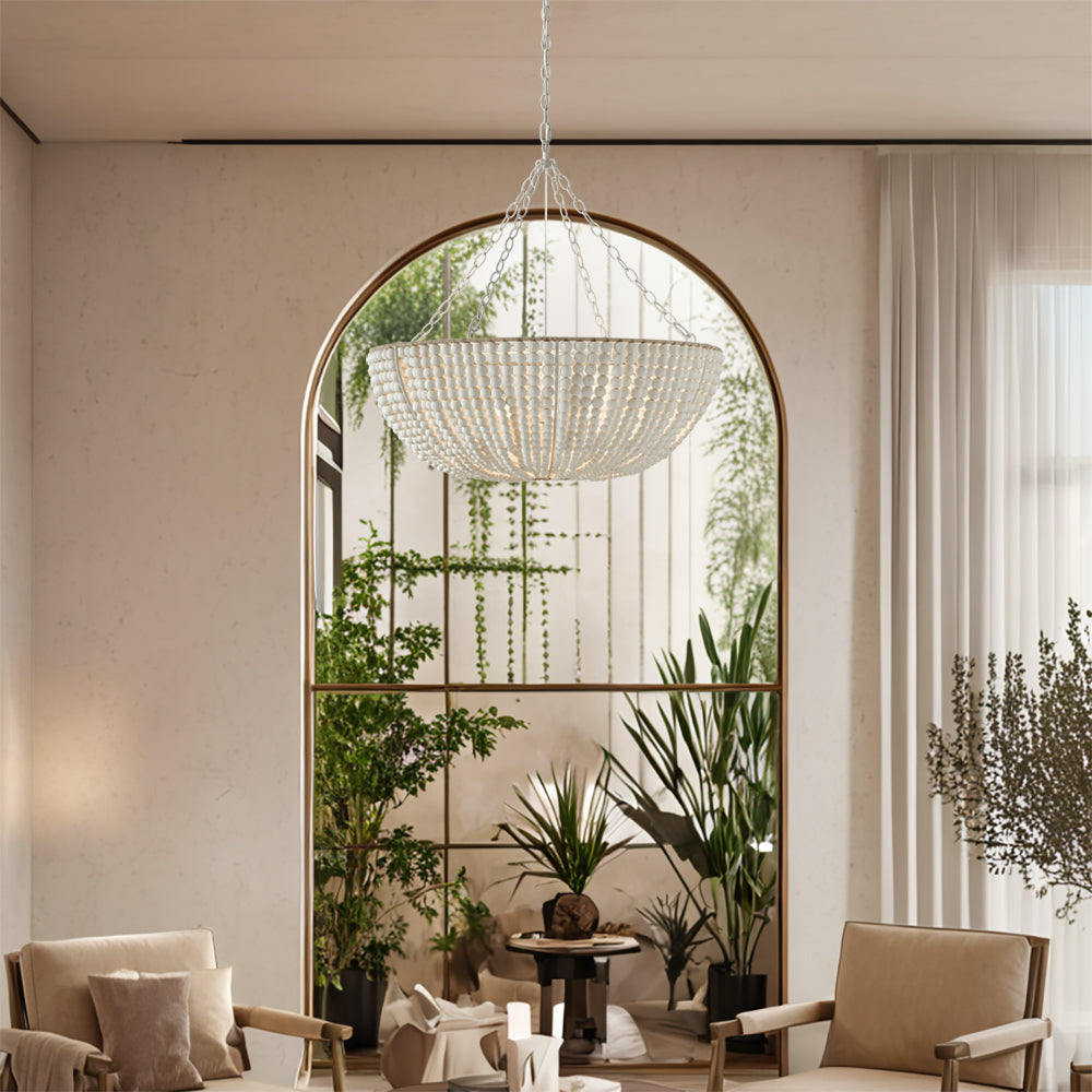 Lana Wood Beaded Chandelier - view 11