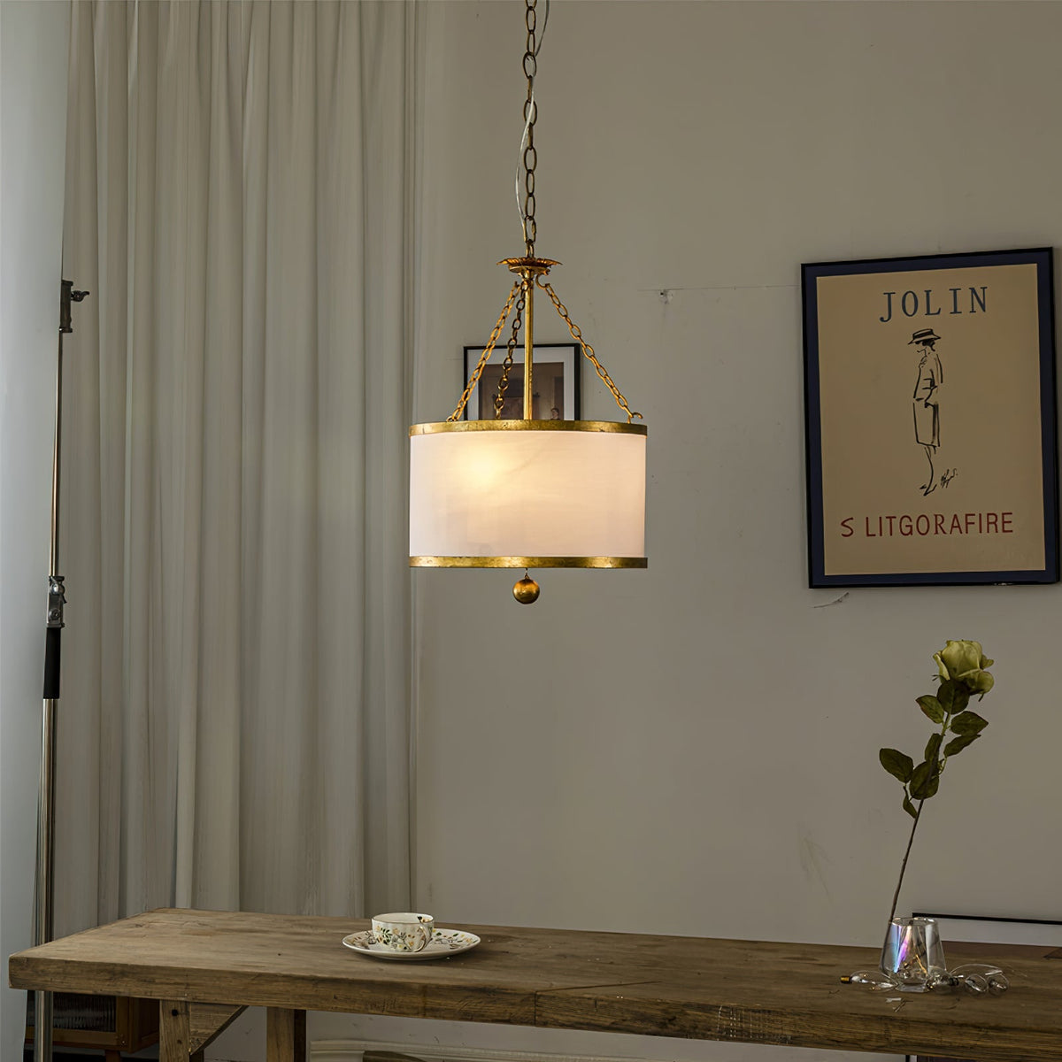 Broche Drum Pendant Lamp - view 4