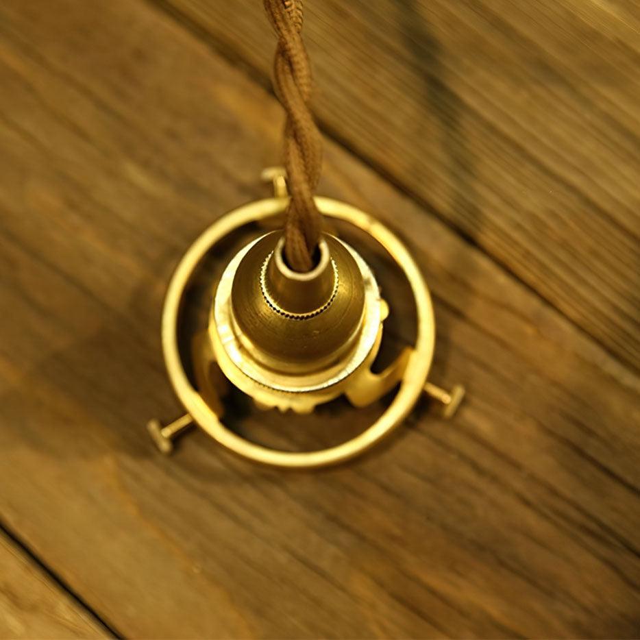 Amber Glass Pendant Light