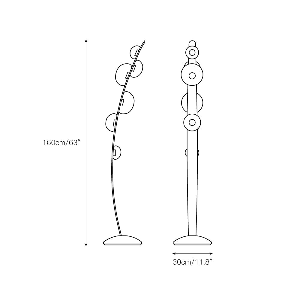 Bubbles Glass Floor Lamp - view 3