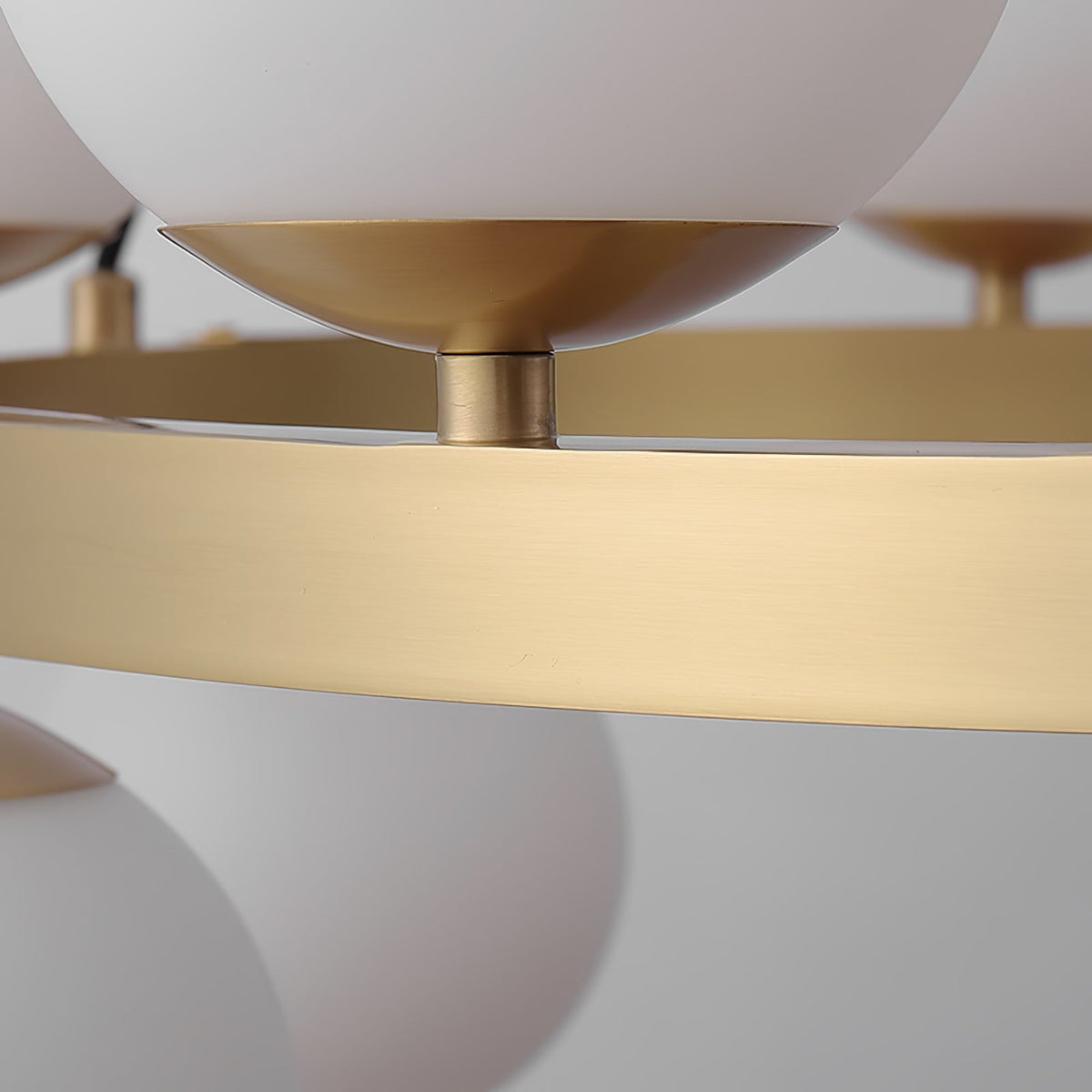 Bubbles Brass Ring Chandelier - view 15