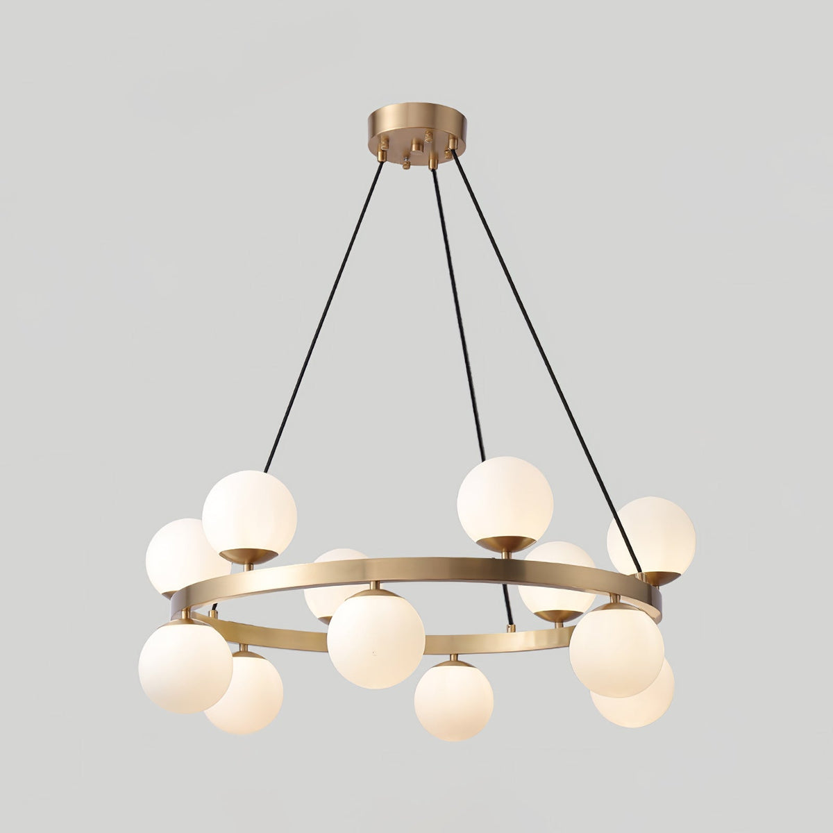 Bubbles Brass Ring Chandelier - view 20