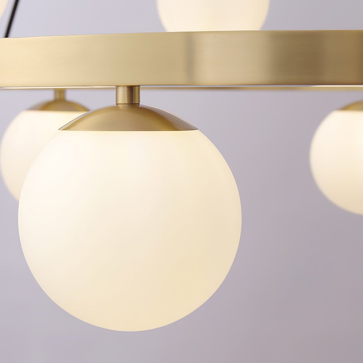 Bubbles Brass Ring Chandelier - view 10