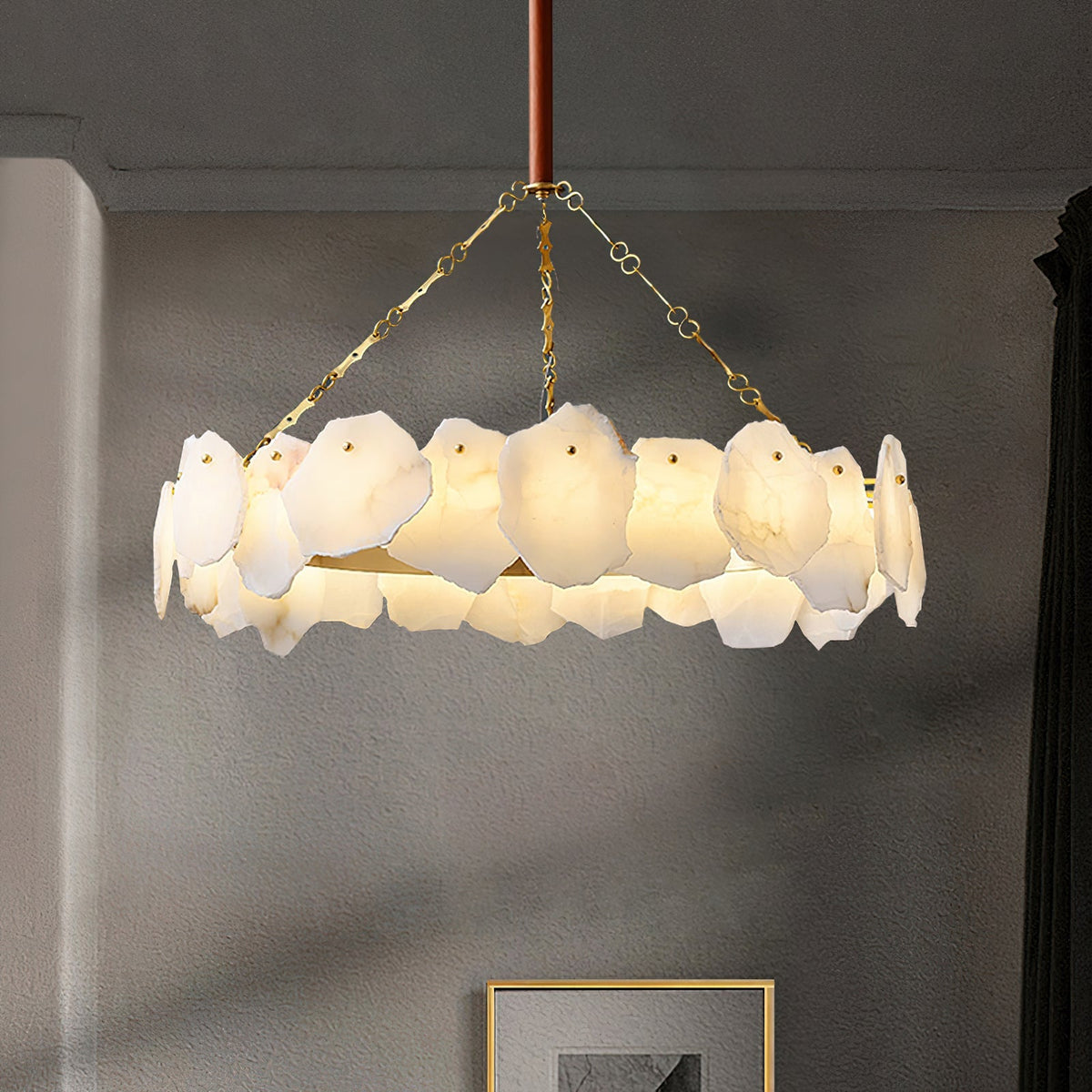 Burton Marble Round Chandelier - view 17
