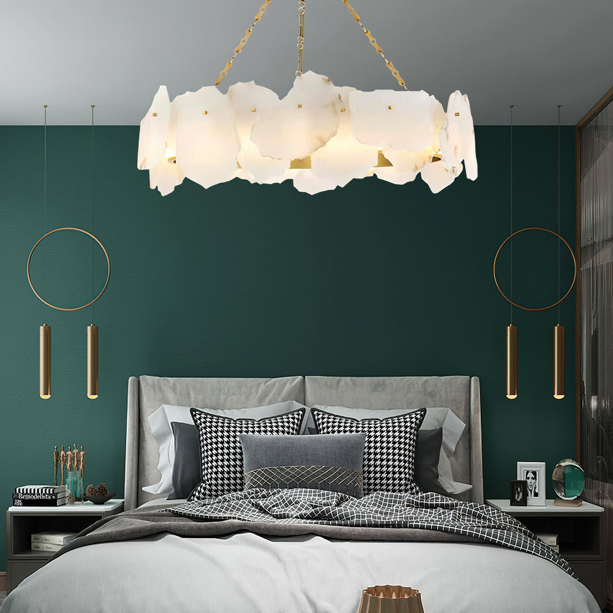 Burton Marble Round Chandelier - view 19