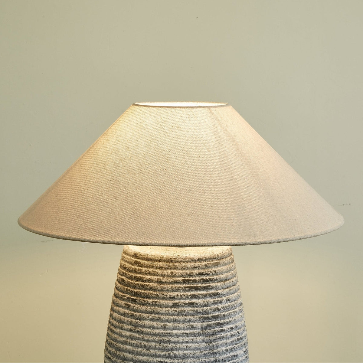 Callisto Ribbed Ceramic Table Lamp