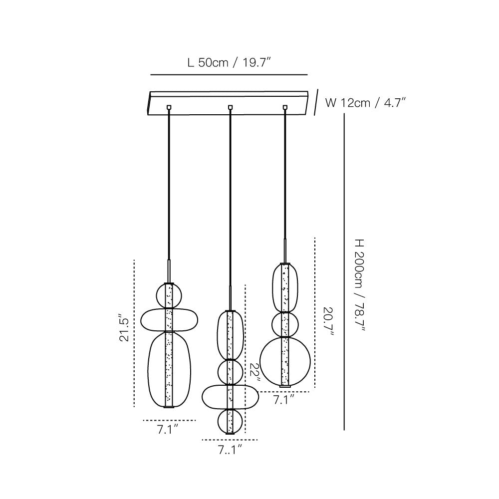 Candied Glass Combo Chandelier - view 4