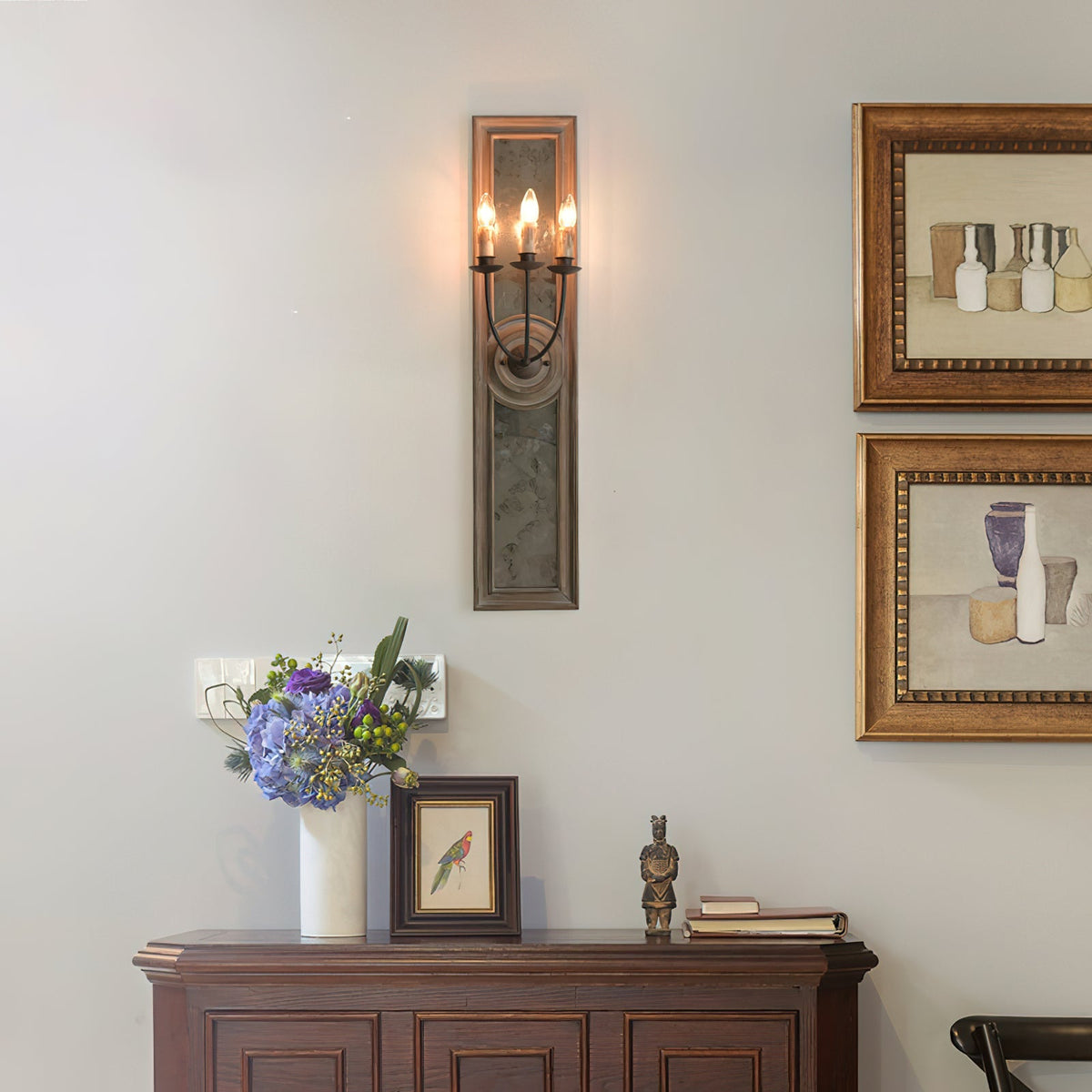 Candle 3-Light Mirrored Sconce