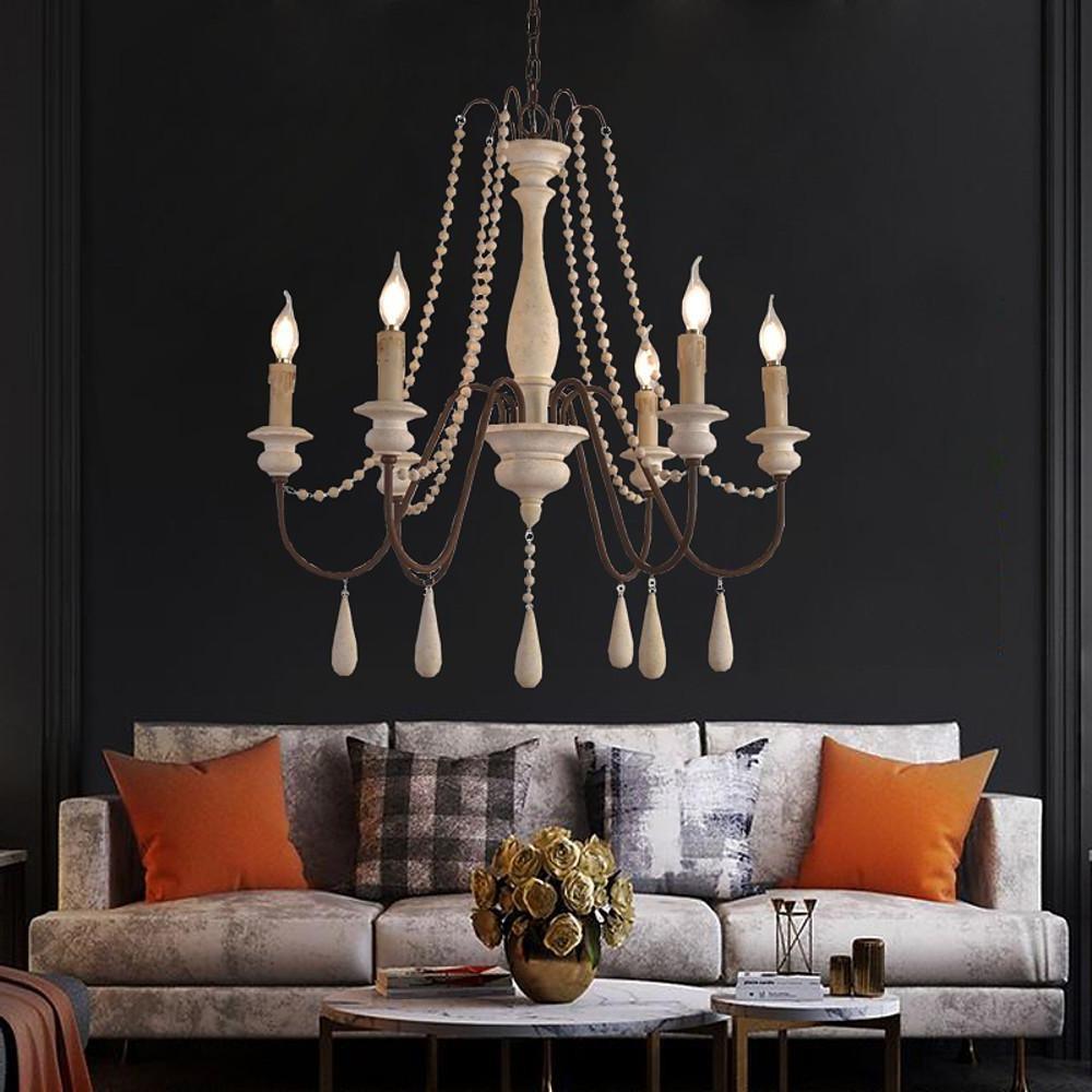 Candle Style Beaded Chandelier - view 7