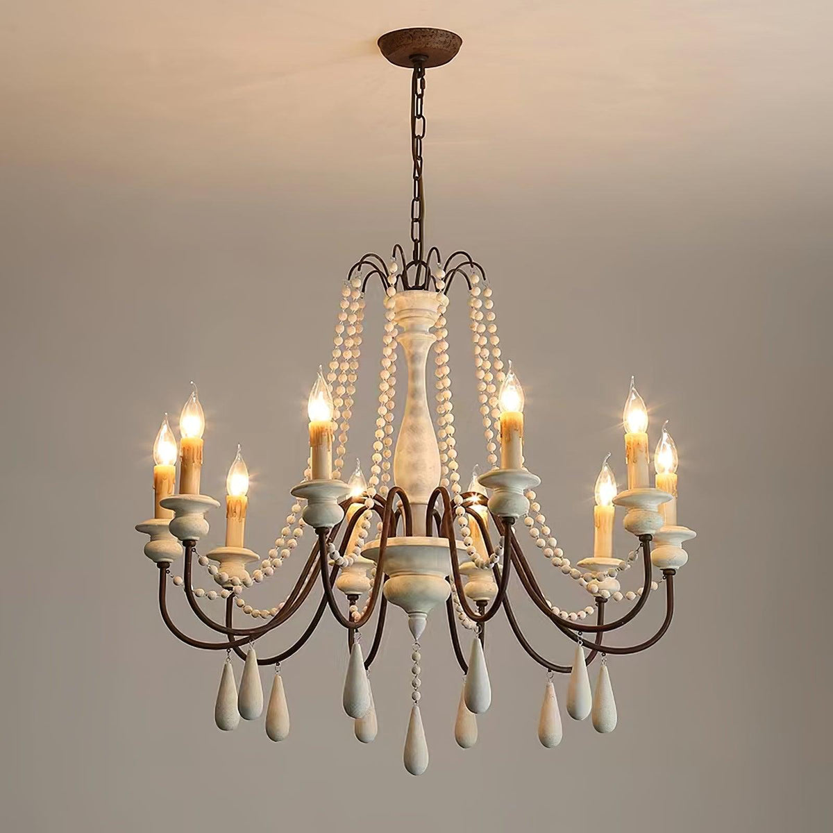 Candle Style Beaded Chandelier - view 4