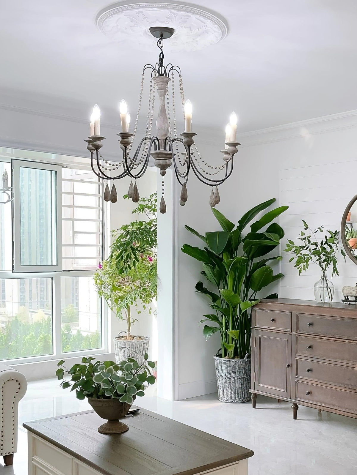 Candle Style Beaded Chandelier - view 22