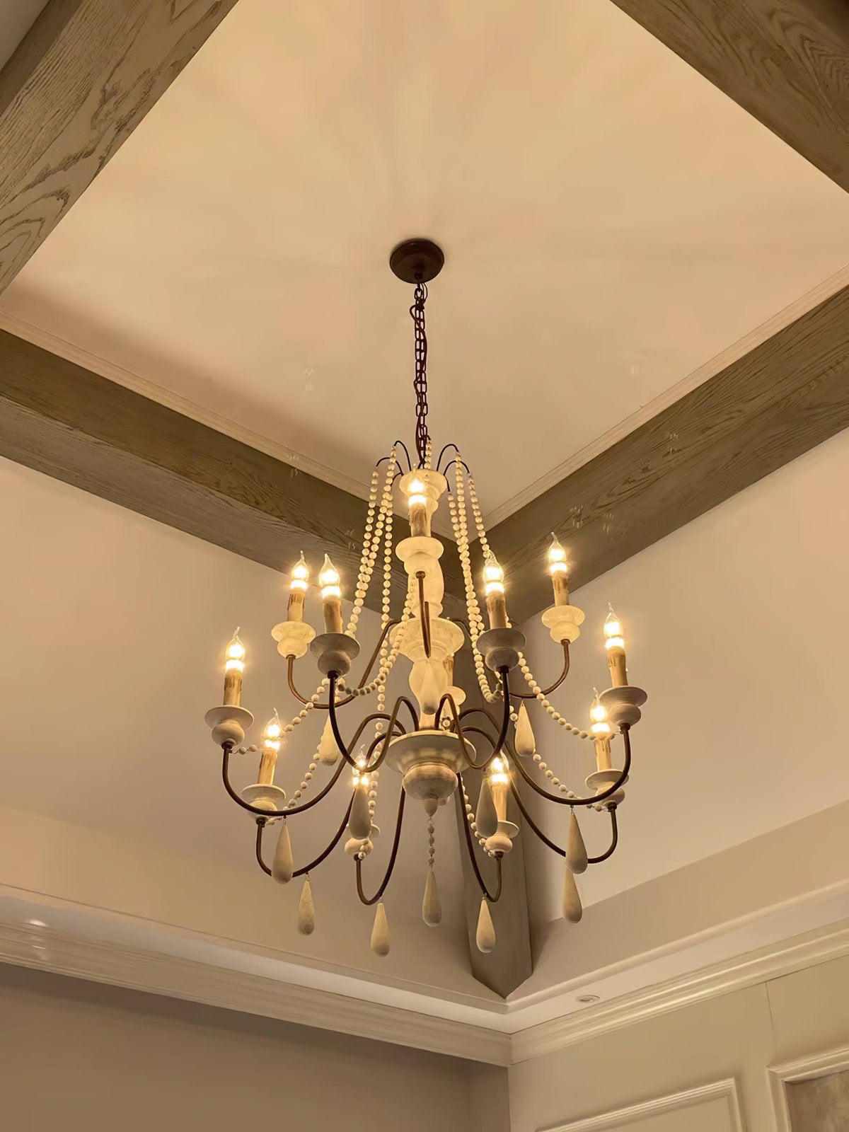 Candle Style Beaded Chandelier - view 30