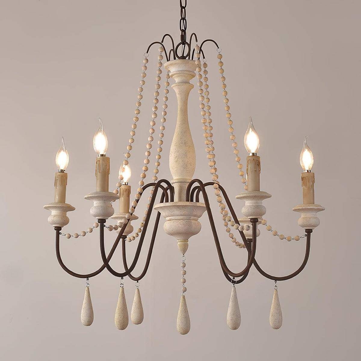 Candle Style Beaded Chandelier - view 17