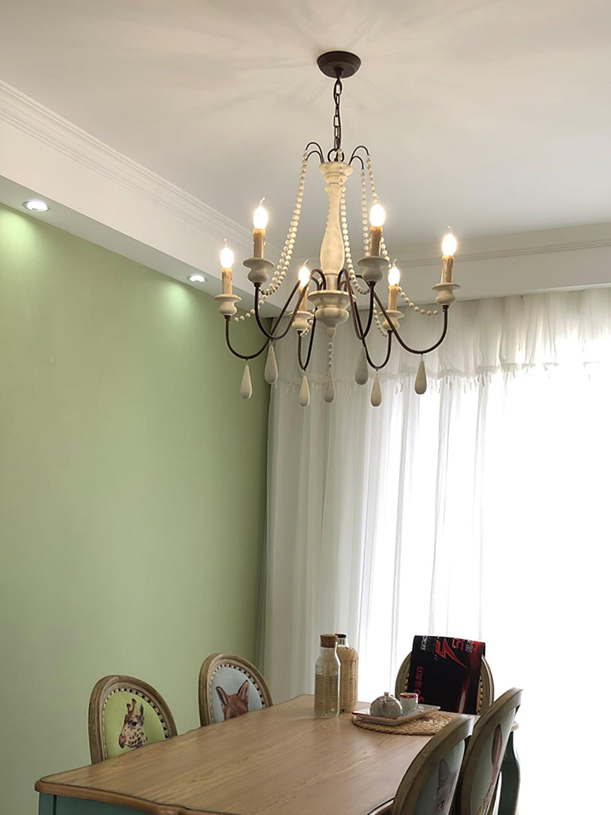 Candle Style Beaded Chandelier - view 31