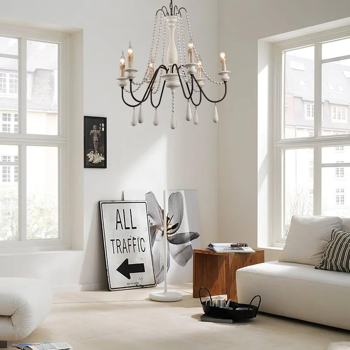 Candle Style Beaded Chandelier - view 3
