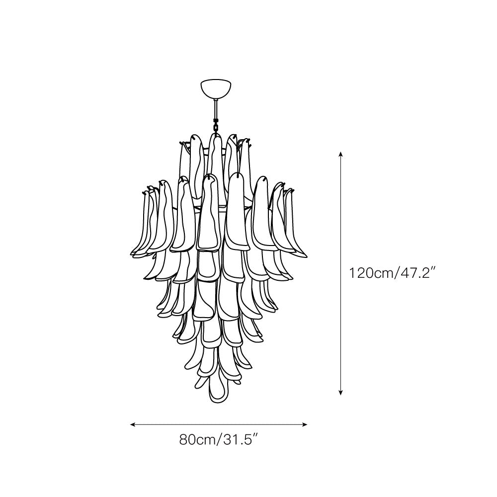 Caramello Petal Chandelier - view 3