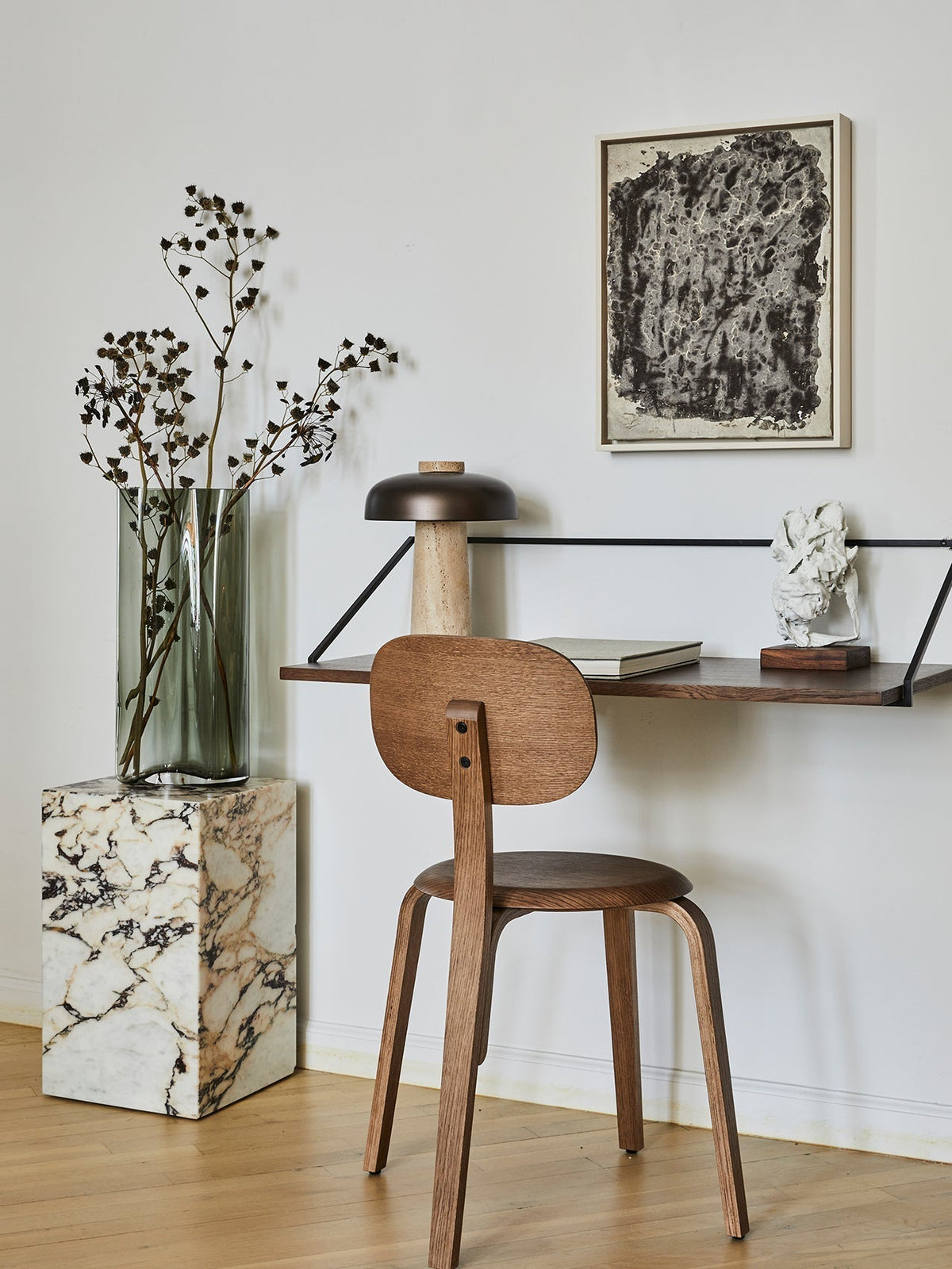 Carla Travertine Table Lamp - view 9