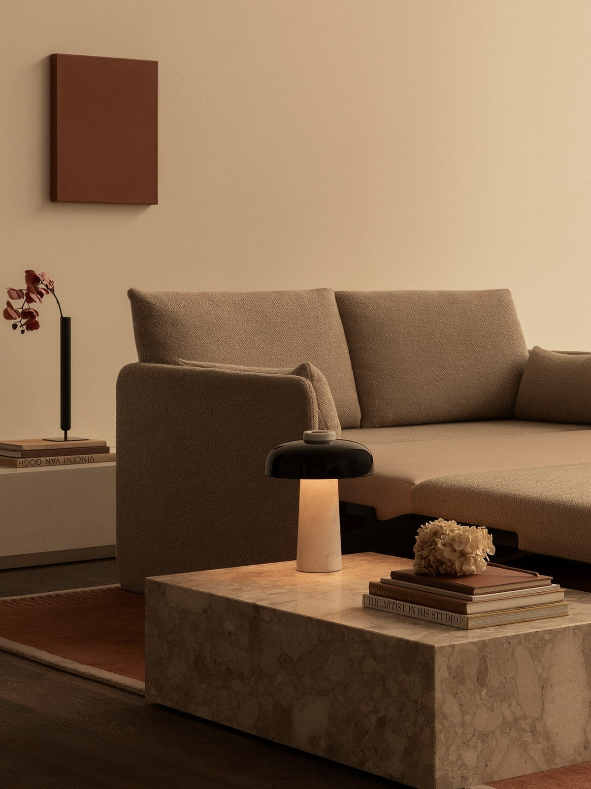 Carla Travertine Table Lamp - view 11