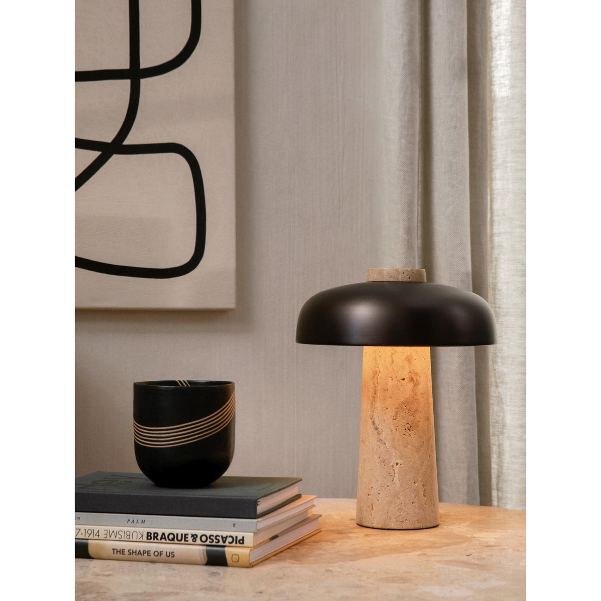 Carla Travertine Table Lamp - view 18