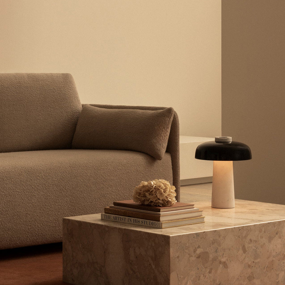 Carla Travertine Table Lamp - view 6