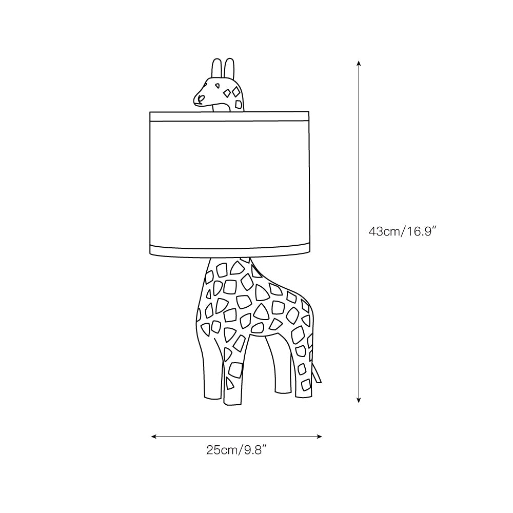 Carved Wood Animal Table Lamp - view 5
