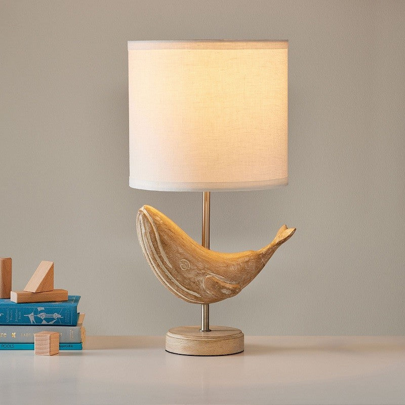 Carved Wood Animal Table Lamp - view 10